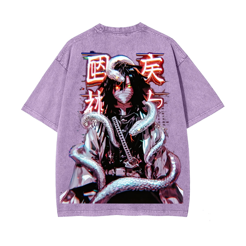 Vintage Oversized T-Shirt Demon Slayer