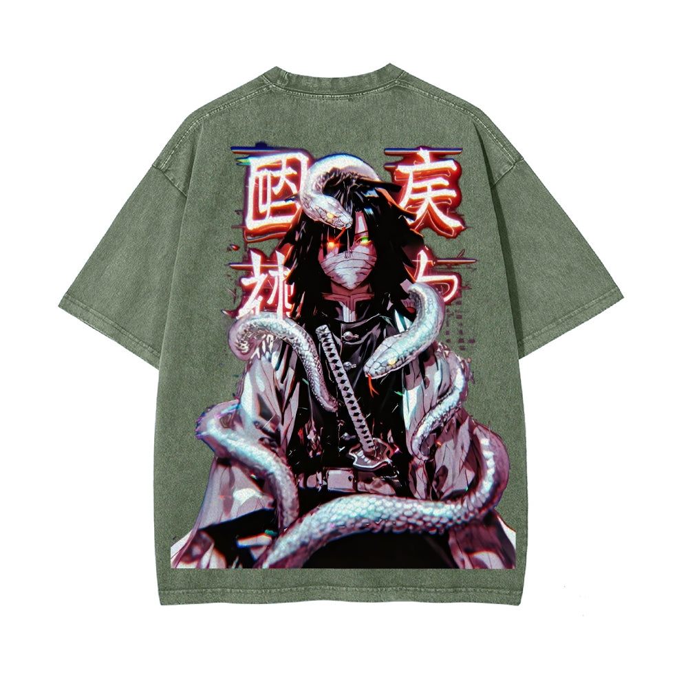 Vintage Oversized T-Shirt Demon Slayer