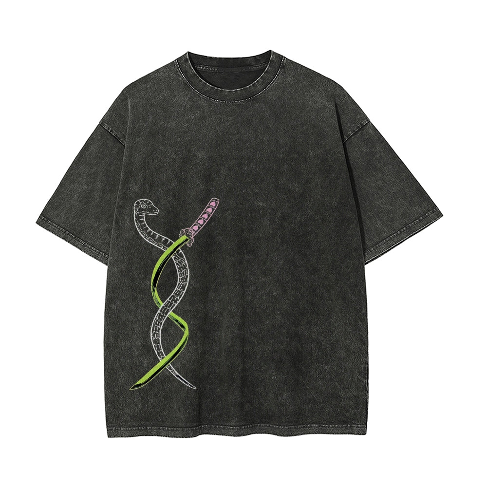 Vintage Oversized T-Shirt Demon Slayer