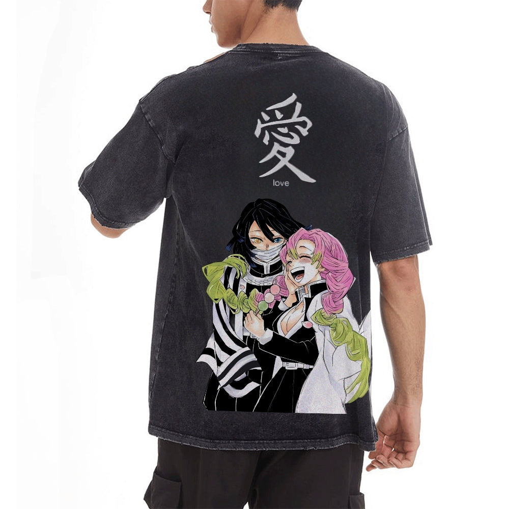 Vintage Oversized T-Shirt Demon Slayer
