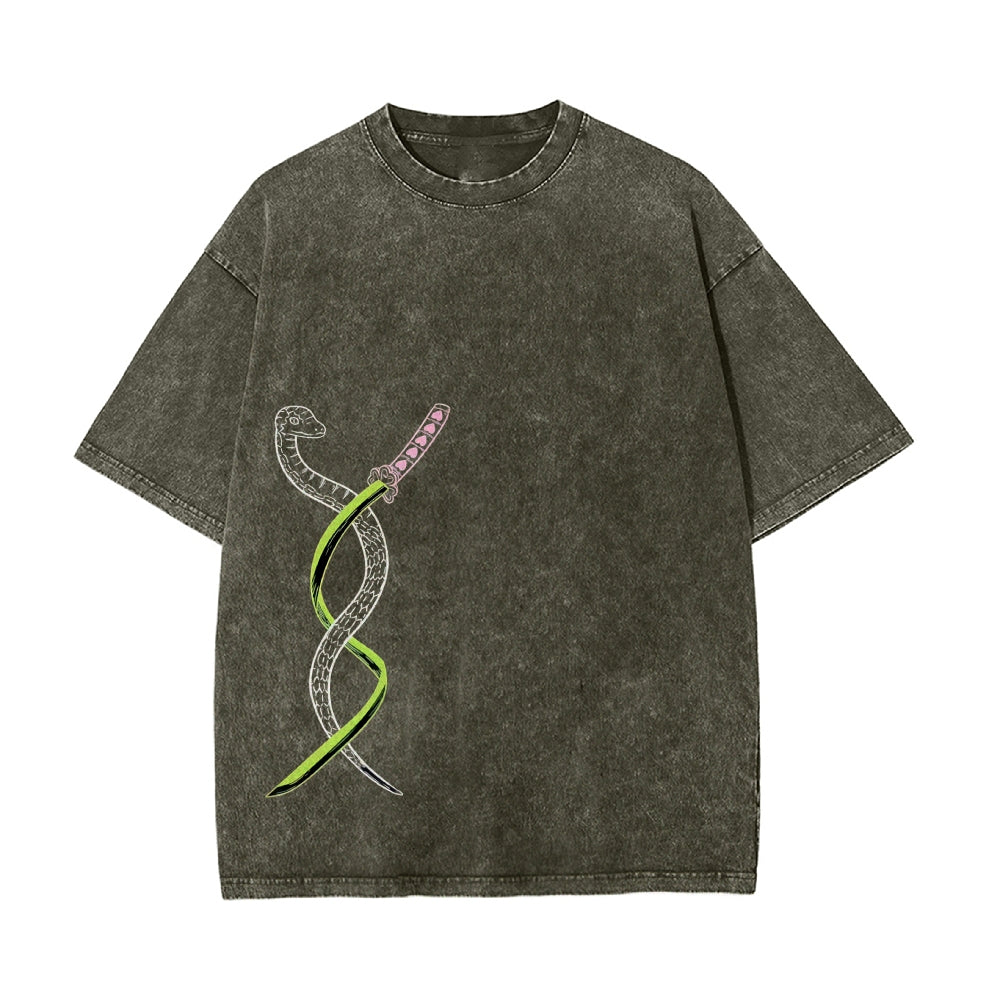 Vintage Oversized T-Shirt Demon Slayer