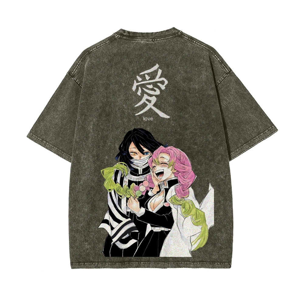 Vintage Oversized T-Shirt Demon Slayer