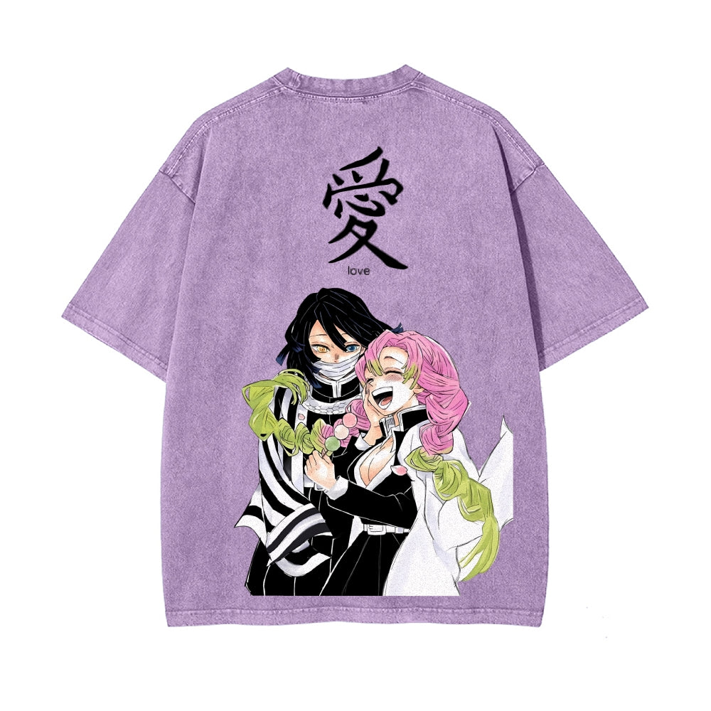 Vintage Oversized T-Shirt Demon Slayer