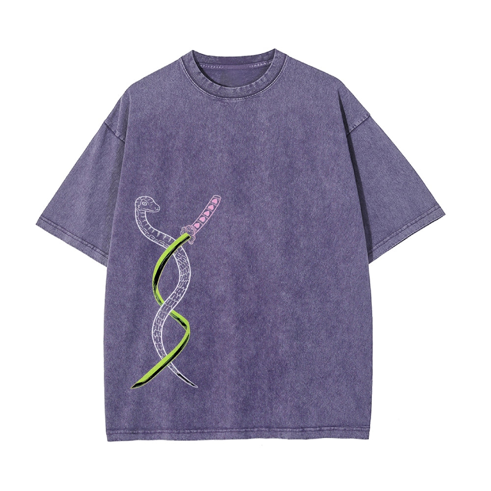 Vintage Oversized T-Shirt Demon Slayer