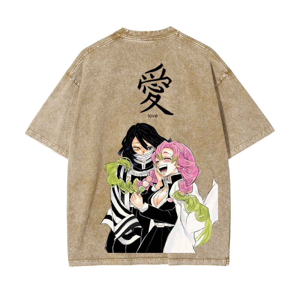 Vintage Oversized T-Shirt Demon Slayer