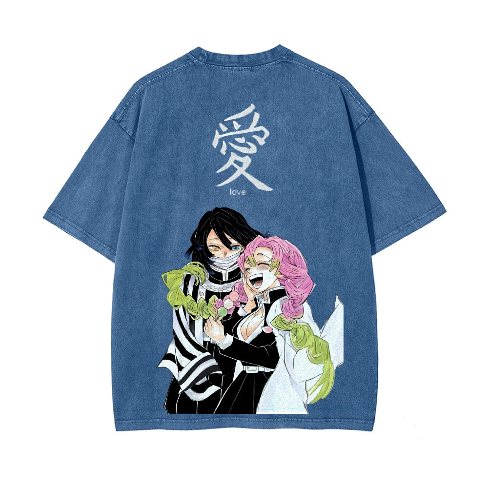 Vintage Oversized T-Shirt Demon Slayer