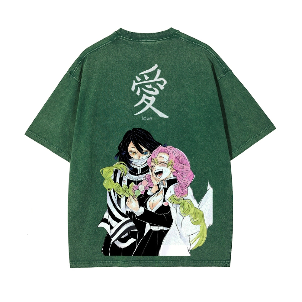Vintage Oversized T-Shirt Demon Slayer
