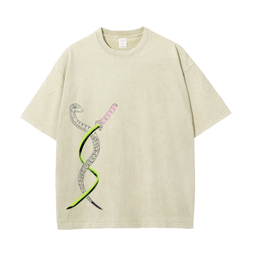 Vintage Oversized T-Shirt Demon Slayer