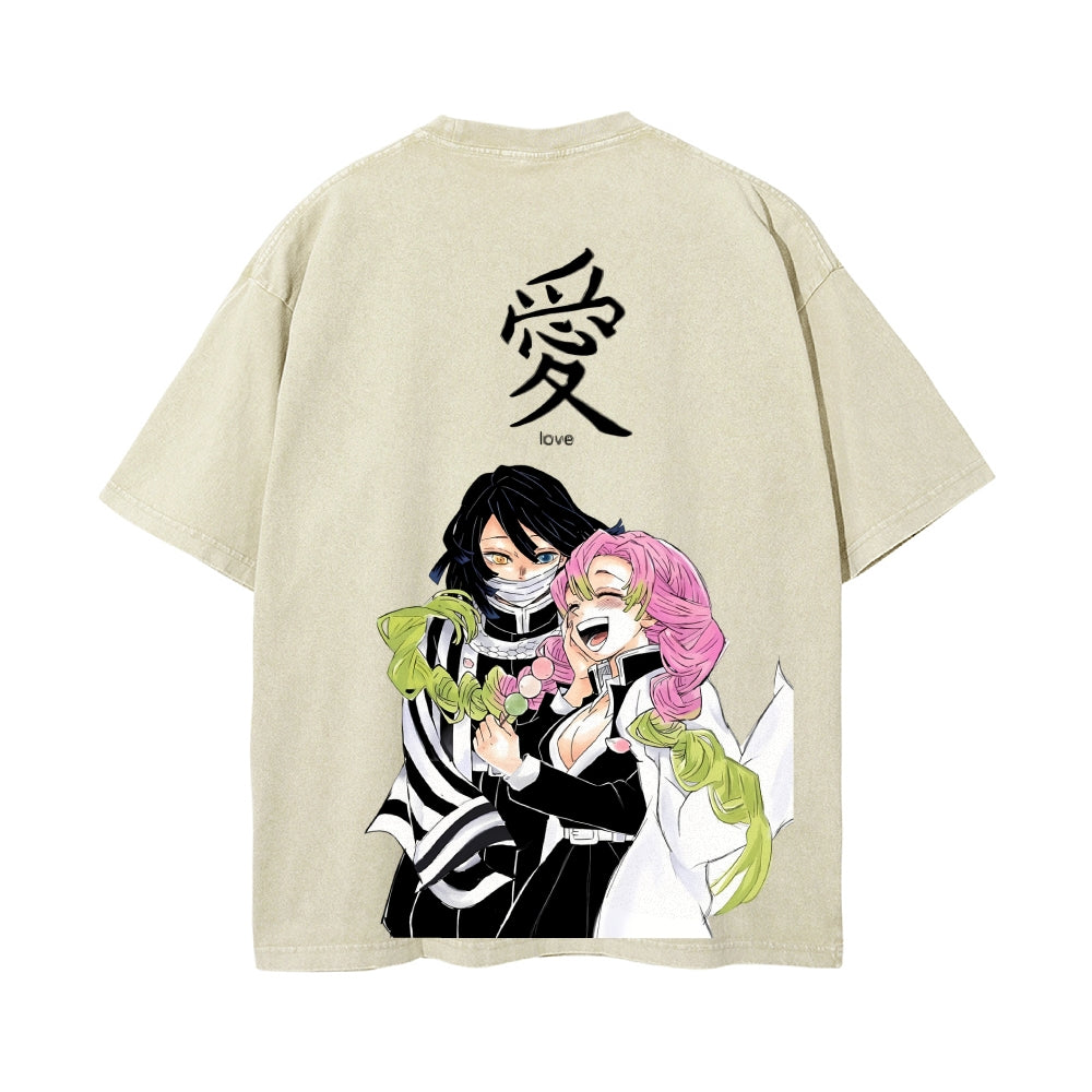 Vintage Oversized T-Shirt Demon Slayer