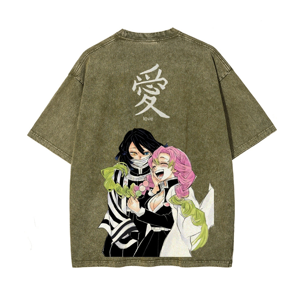 Vintage Oversized T-Shirt Demon Slayer