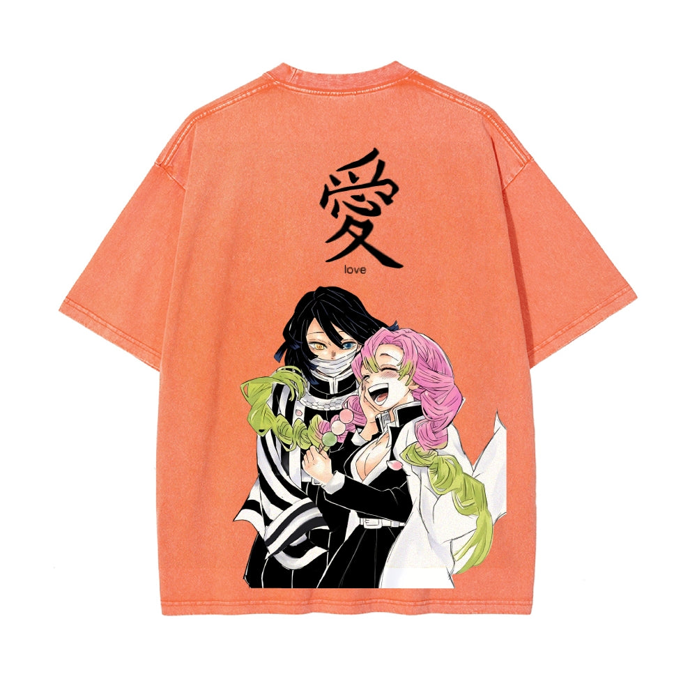 Vintage Oversized T-Shirt Demon Slayer