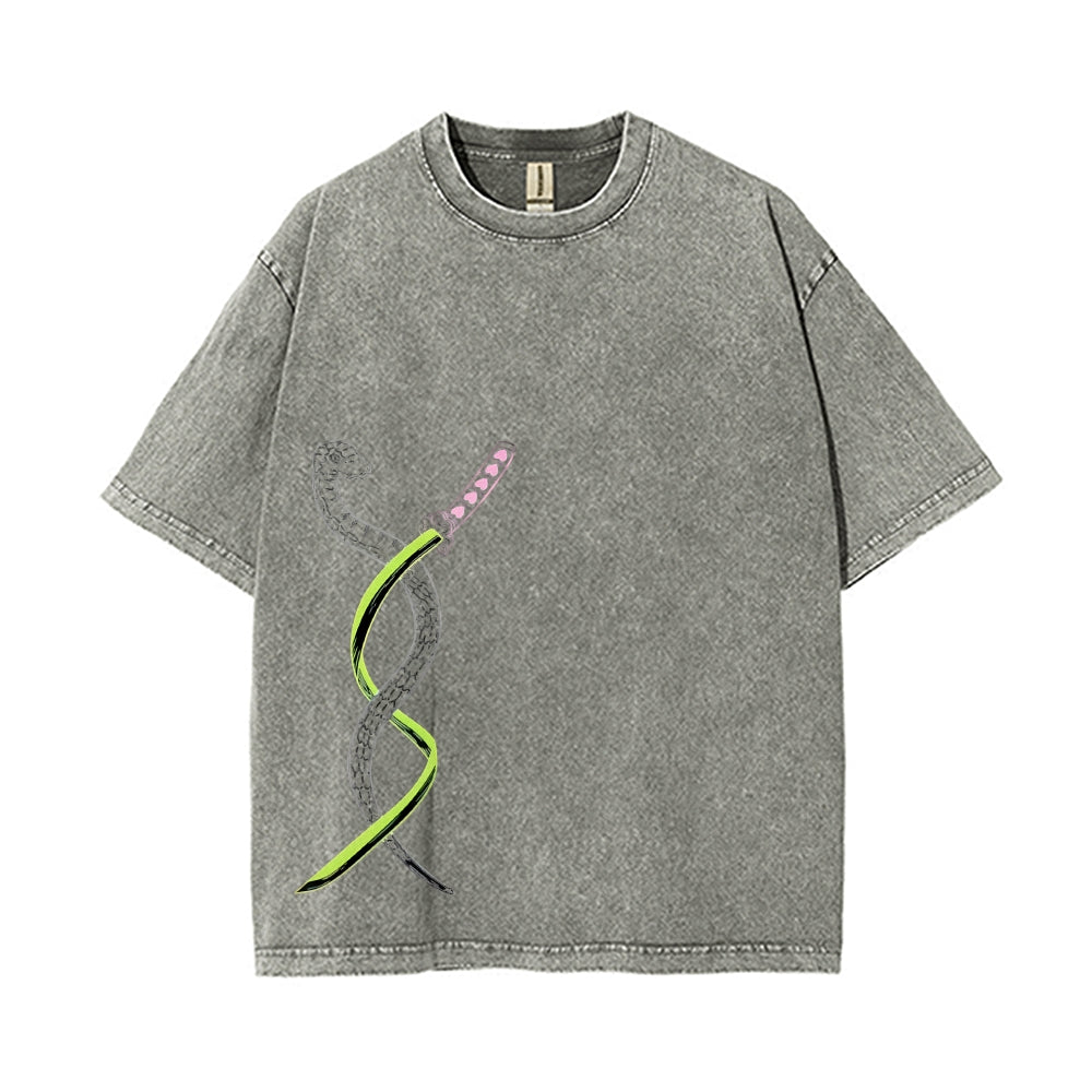 Vintage Oversized T-Shirt Demon Slayer