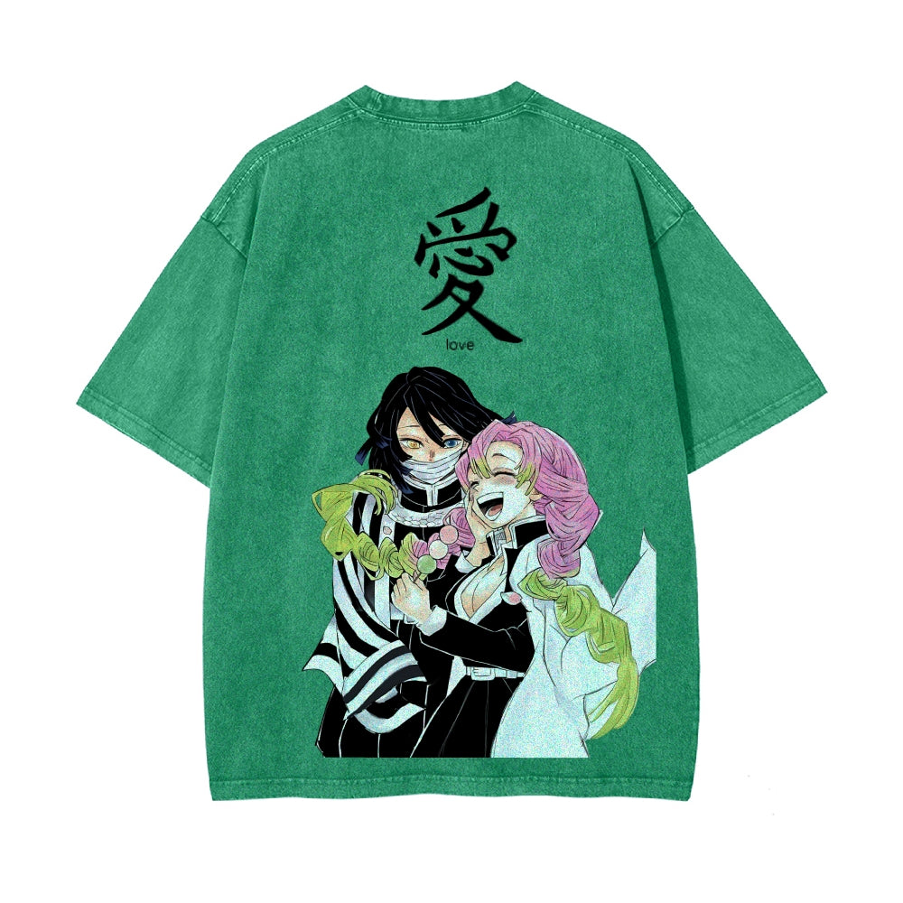 Vintage Oversized T-Shirt Demon Slayer