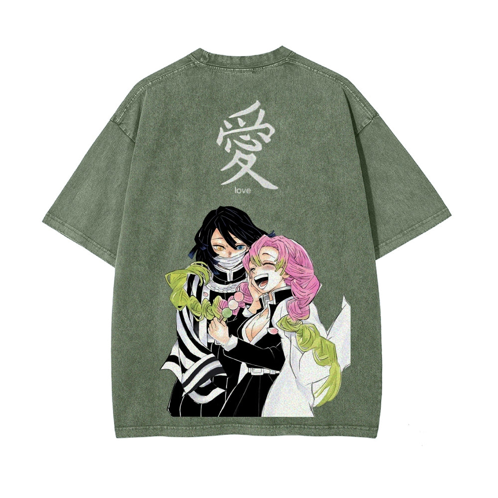 Vintage Oversized T-Shirt Demon Slayer