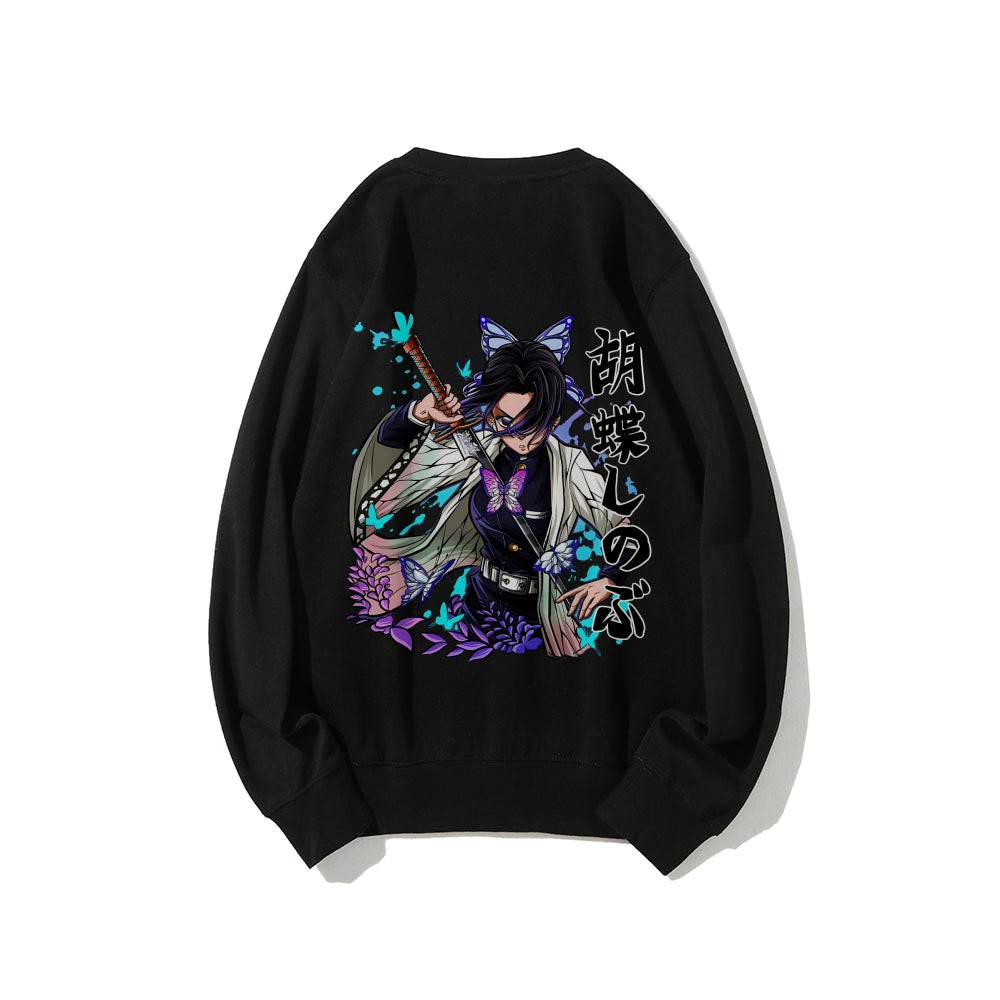 Casual Crewneck Sweatshirt Demon Slayer
