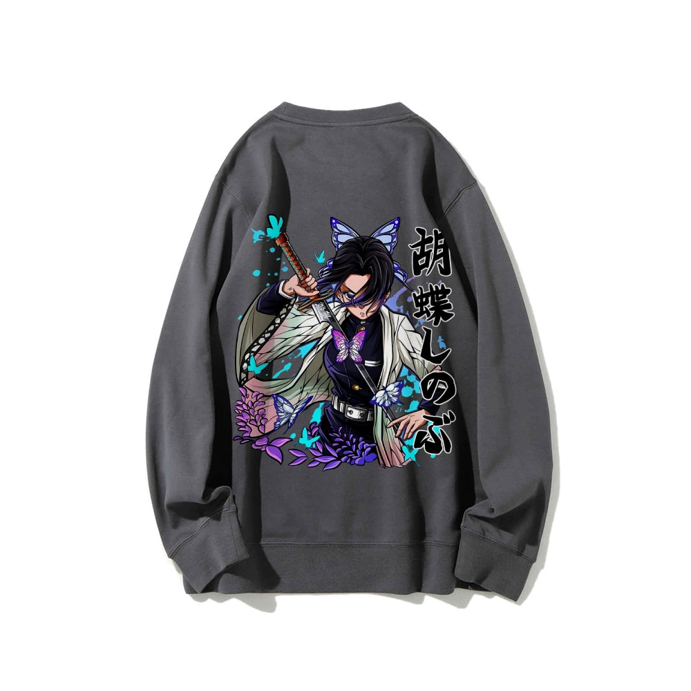 Casual Crewneck Sweatshirt Demon Slayer