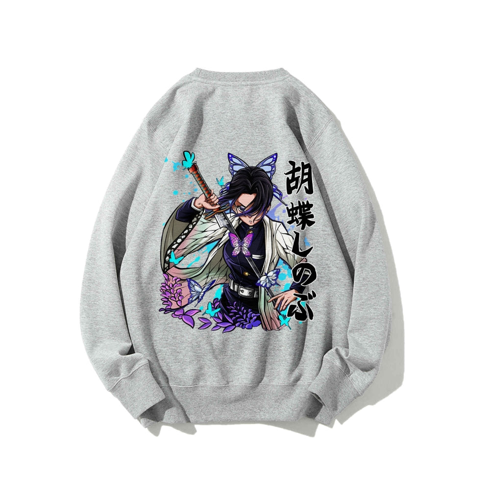 Casual Crewneck Sweatshirt Demon Slayer