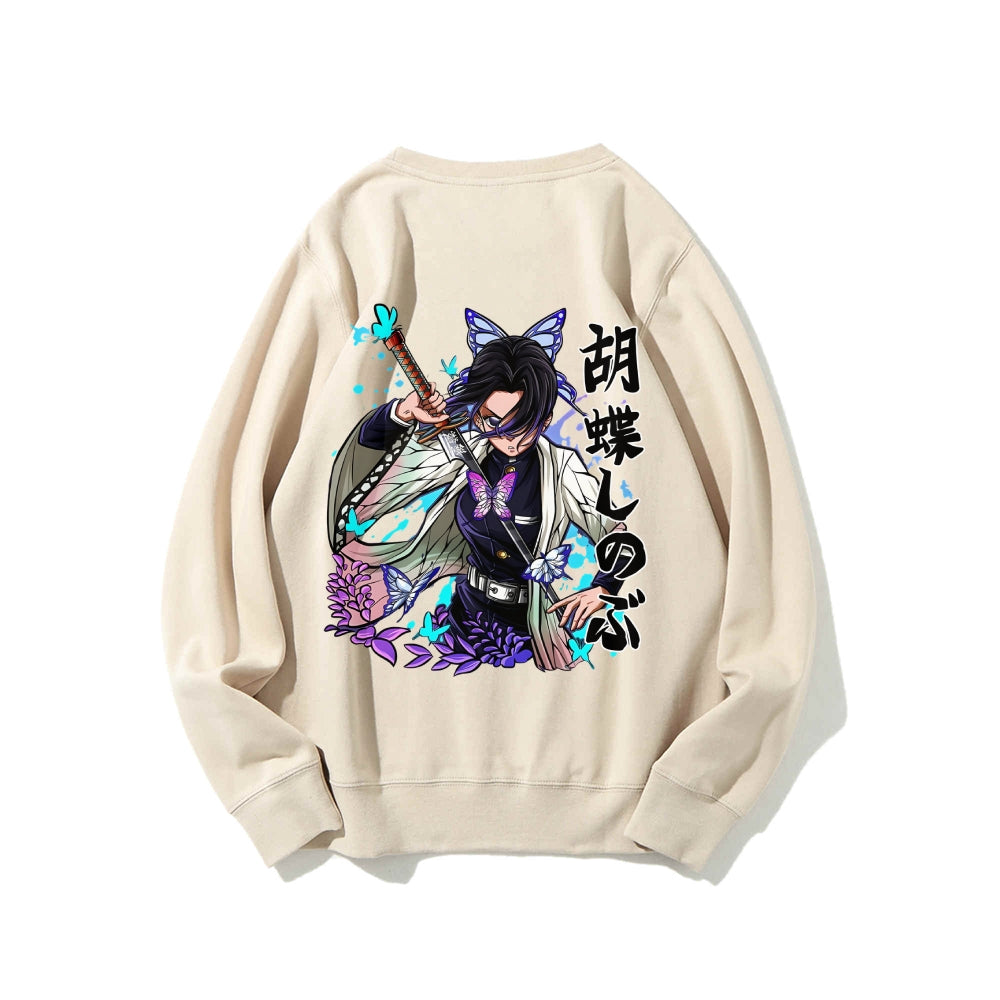 Casual Crewneck Sweatshirt Demon Slayer