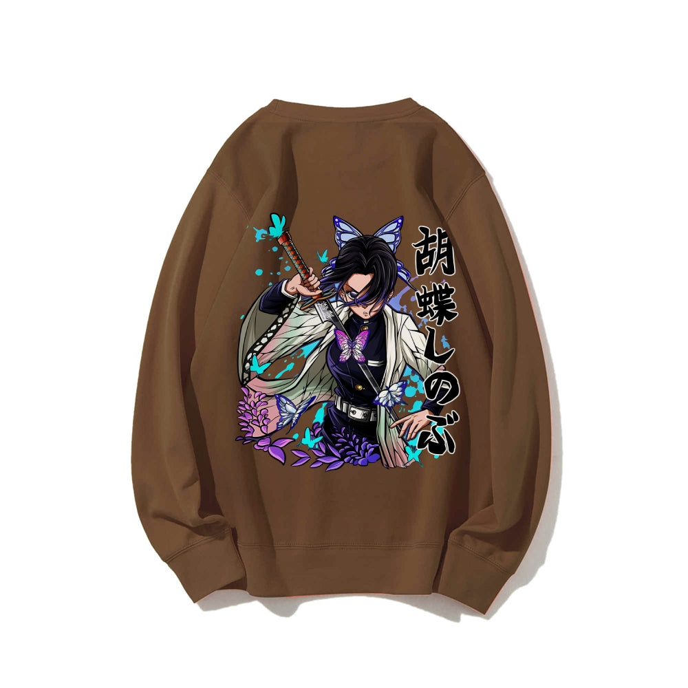 Casual Crewneck Sweatshirt Demon Slayer