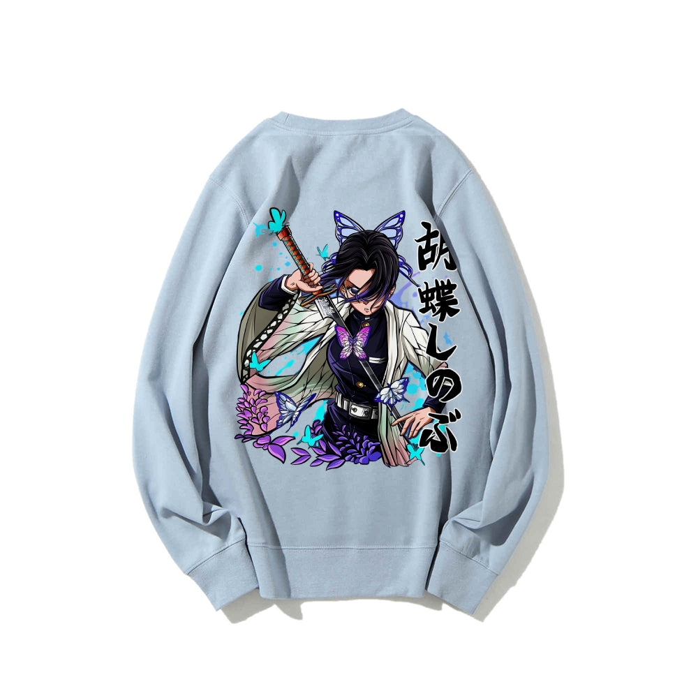 Casual Crewneck Sweatshirt Demon Slayer