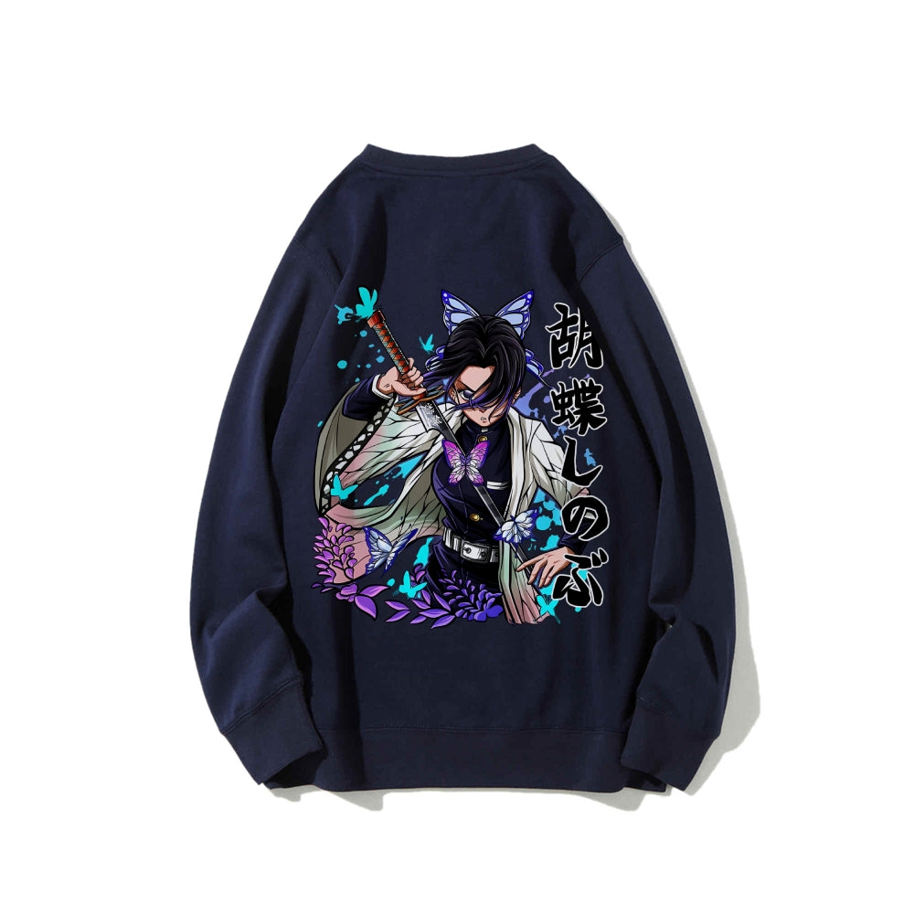 Casual Crewneck Sweatshirt Demon Slayer