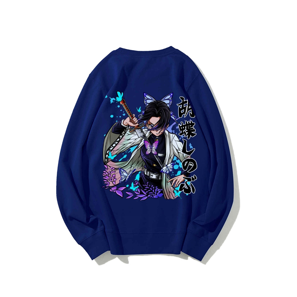 Casual Crewneck Sweatshirt Demon Slayer