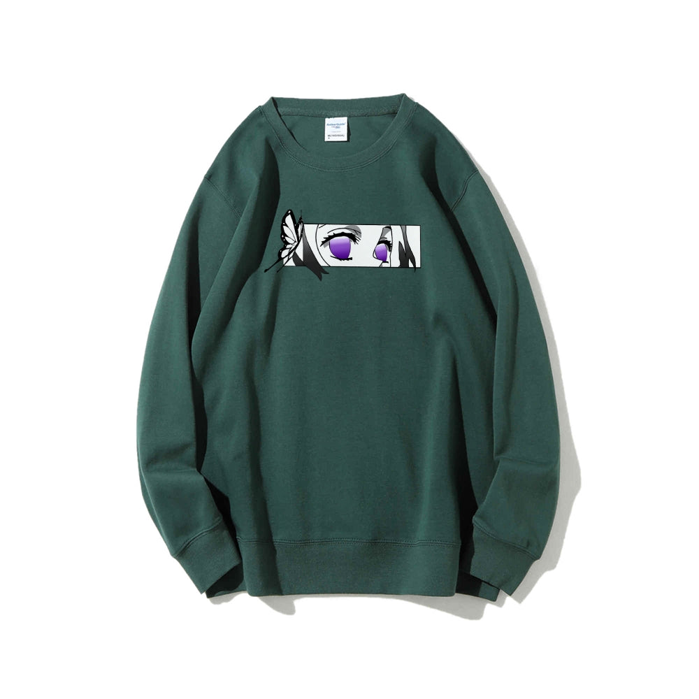 Casual Crewneck Sweatshirt Demon Slayer