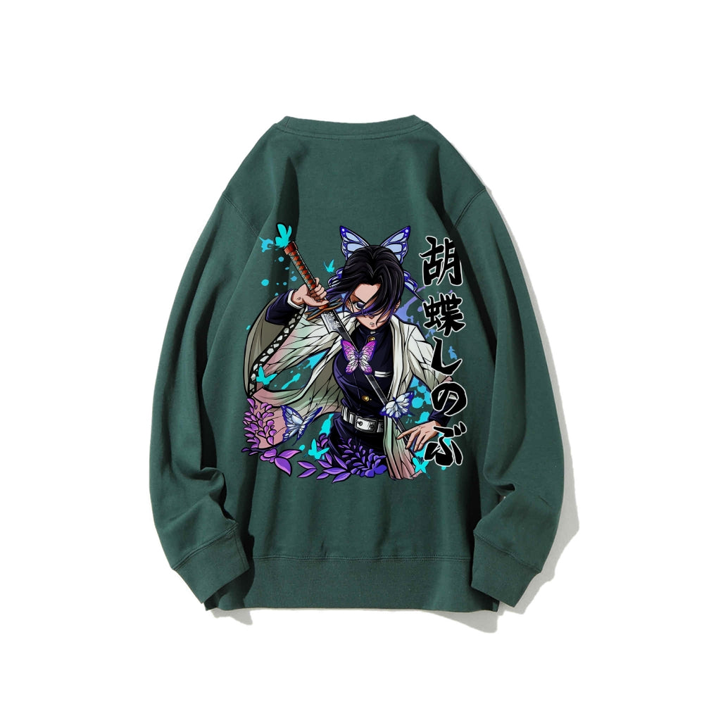 Casual Crewneck Sweatshirt Demon Slayer