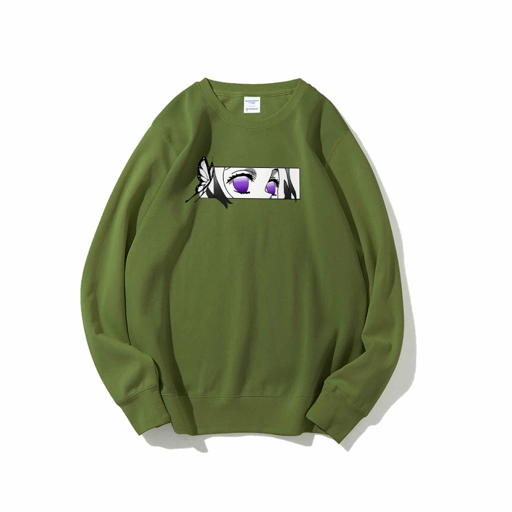 Casual Crewneck Sweatshirt Demon Slayer