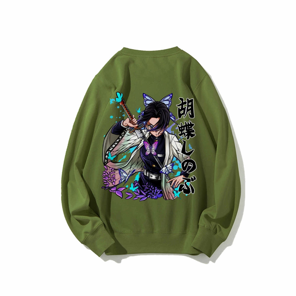Casual Crewneck Sweatshirt Demon Slayer