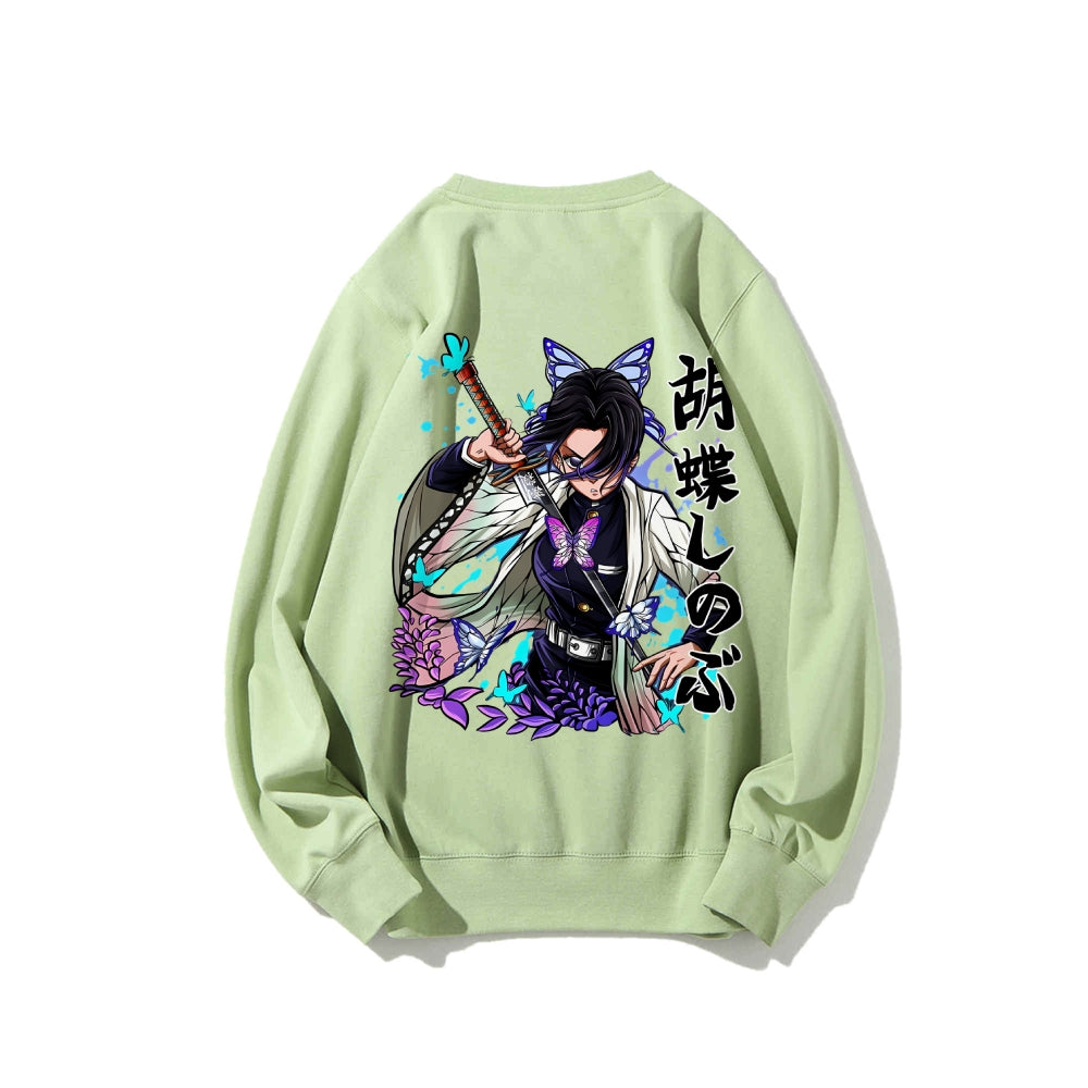 Casual Crewneck Sweatshirt Demon Slayer