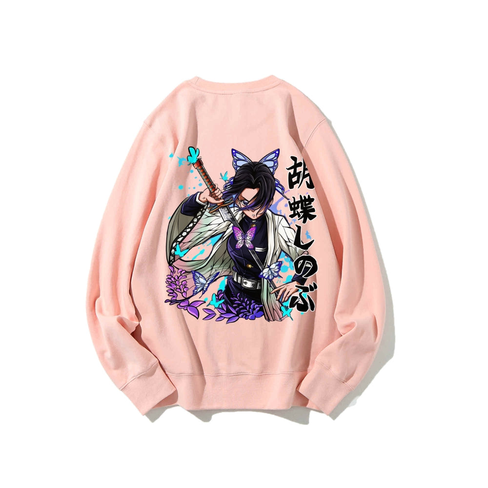 Casual Crewneck Sweatshirt Demon Slayer