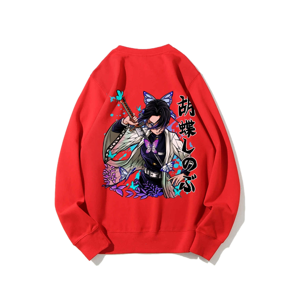 Casual Crewneck Sweatshirt Demon Slayer