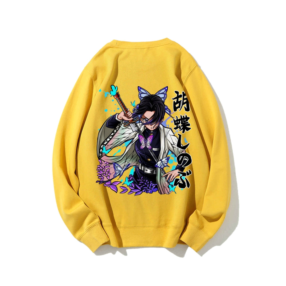 Casual Crewneck Sweatshirt Demon Slayer