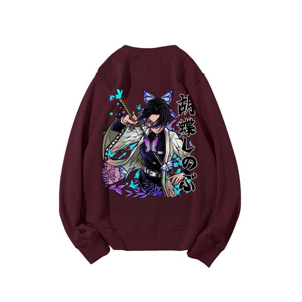 Casual Crewneck Sweatshirt Demon Slayer