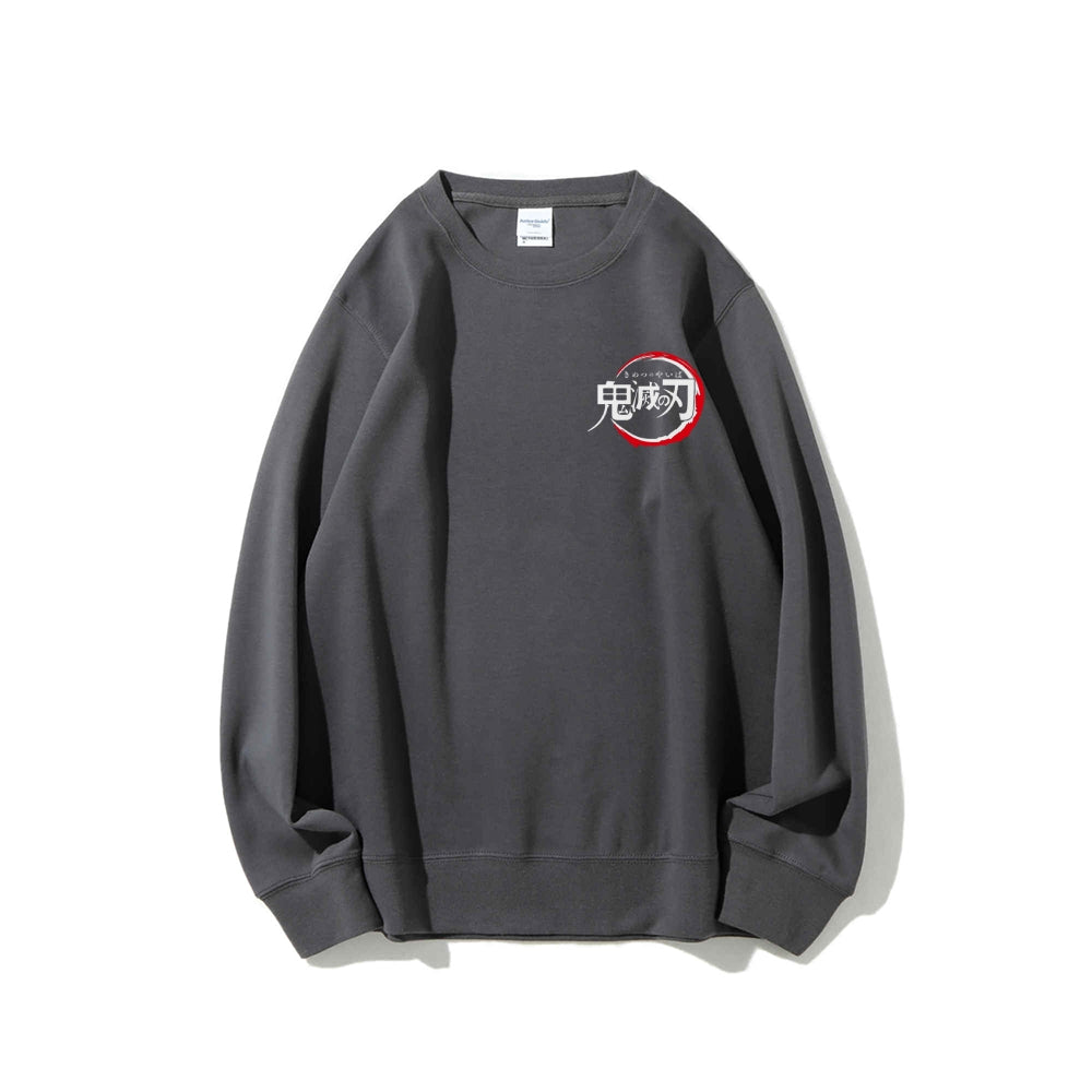 Casual Crewneck Sweatshirt Demon Slayer