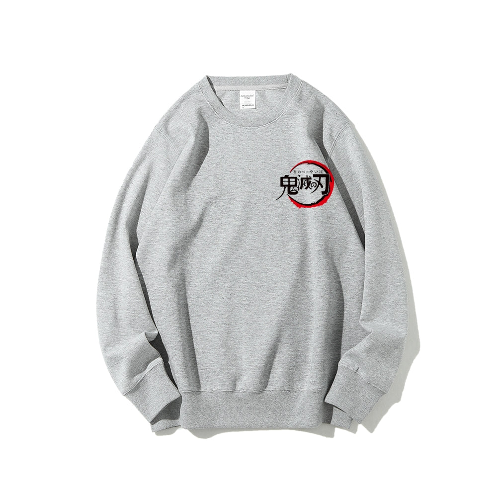 Casual Crewneck Sweatshirt Demon Slayer