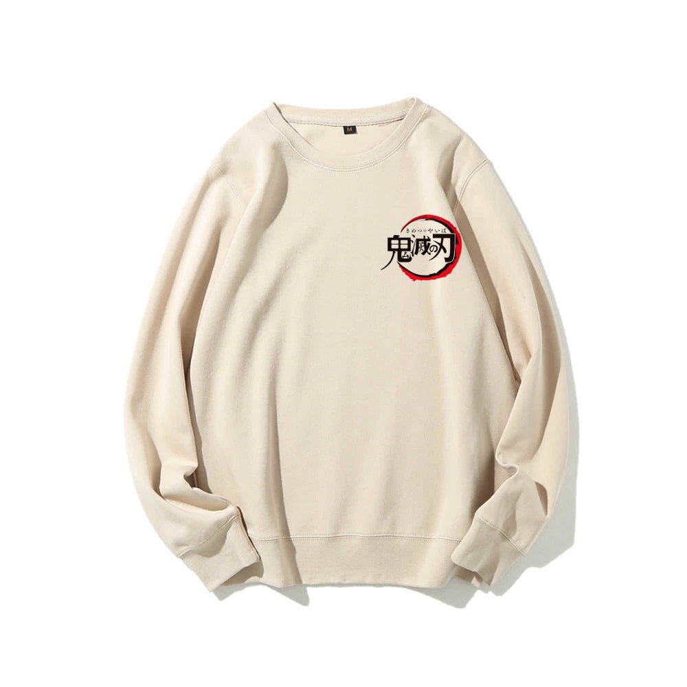 Casual Crewneck Sweatshirt Demon Slayer