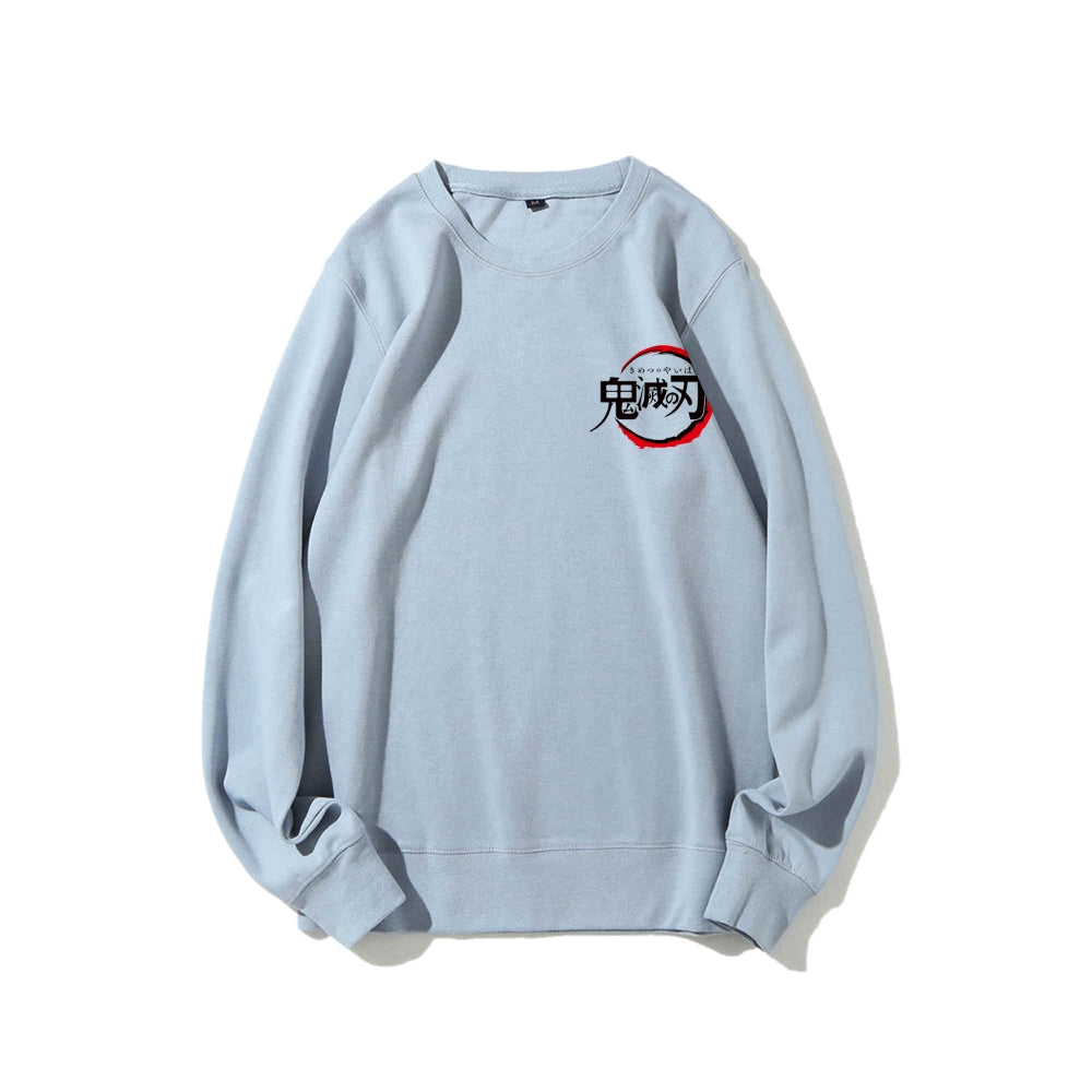 Casual Crewneck Sweatshirt Demon Slayer
