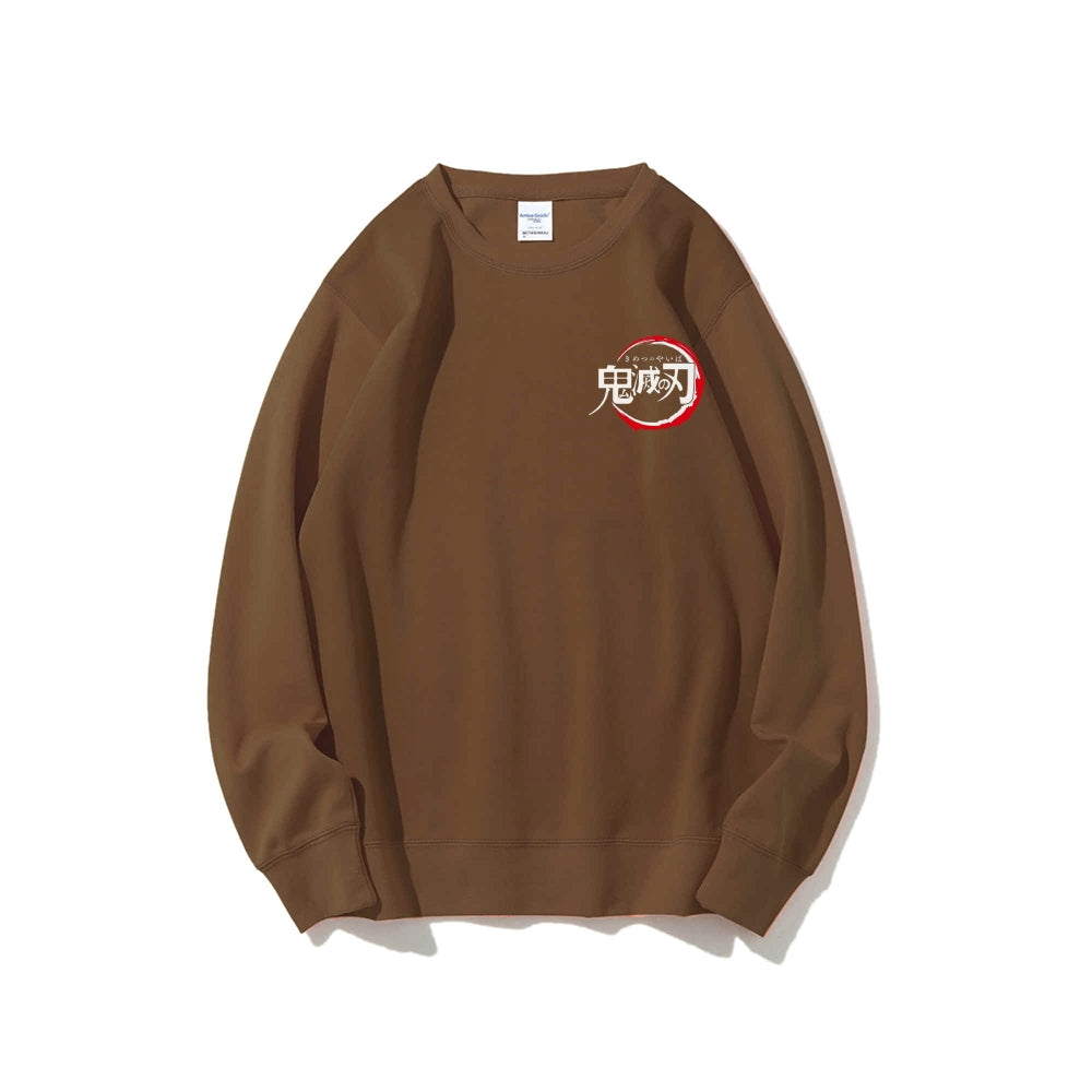 Casual Crewneck Sweatshirt Demon Slayer