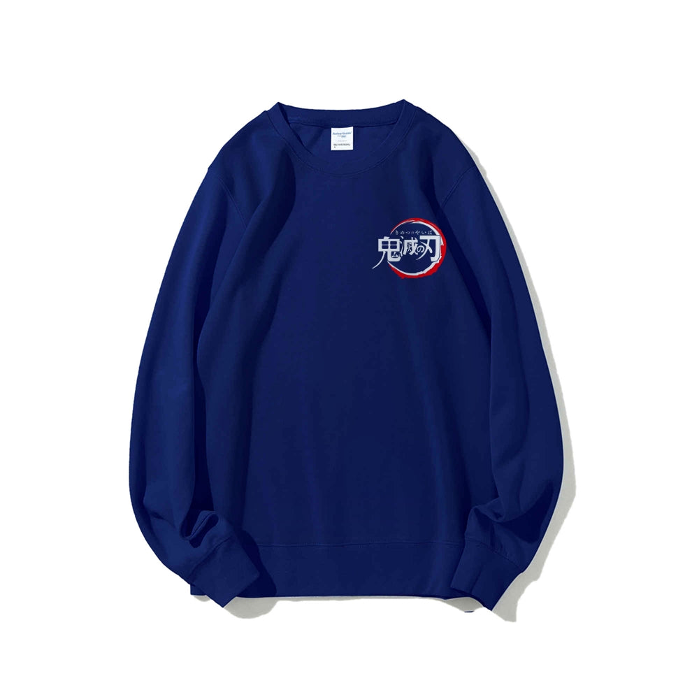 Casual Crewneck Sweatshirt Demon Slayer