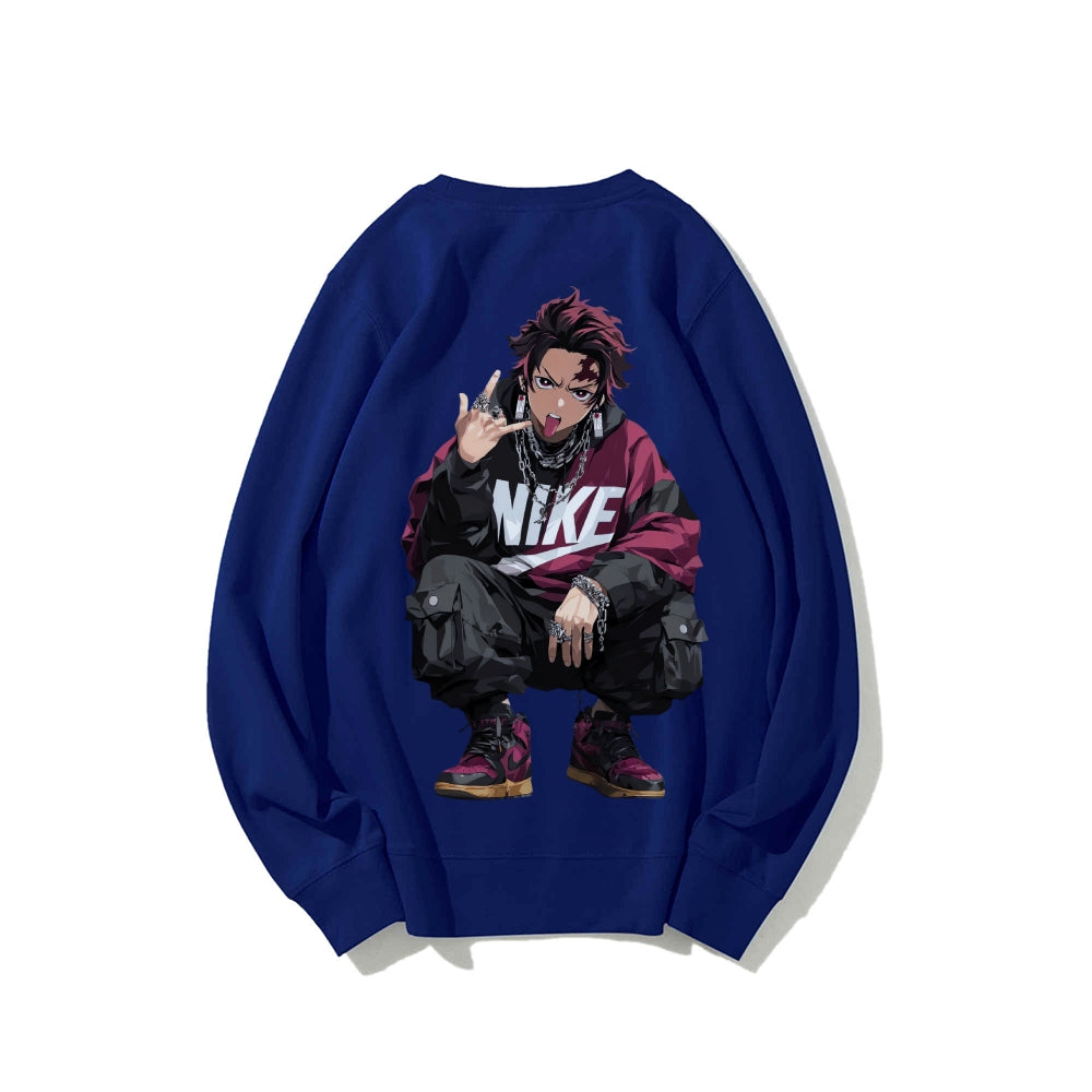 Casual Crewneck Sweatshirt Demon Slayer