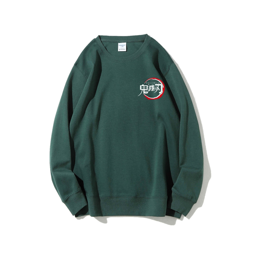 Casual Crewneck Sweatshirt Demon Slayer