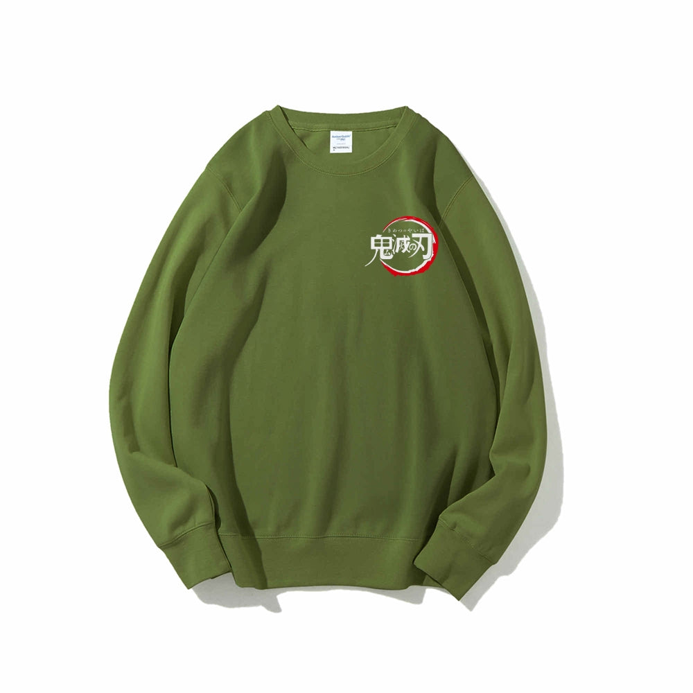 Casual Crewneck Sweatshirt Demon Slayer