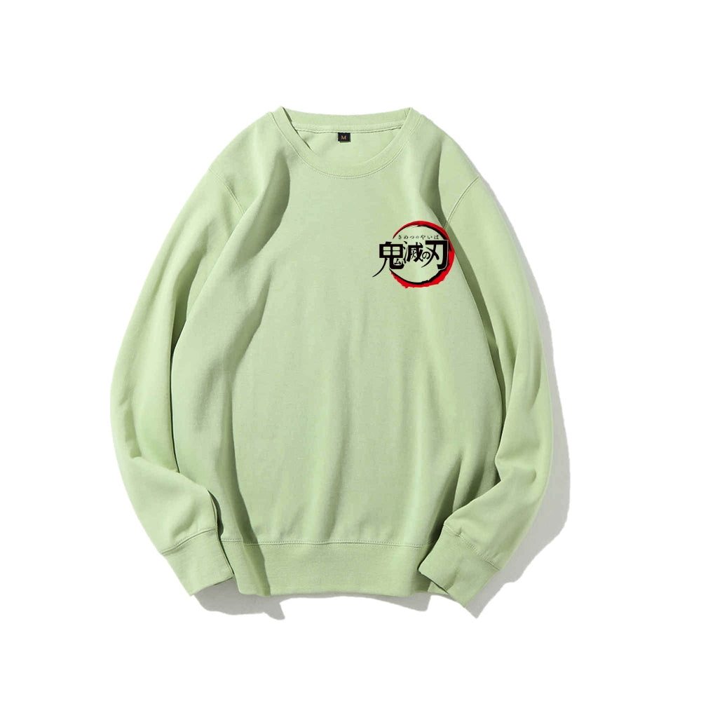Casual Crewneck Sweatshirt Demon Slayer