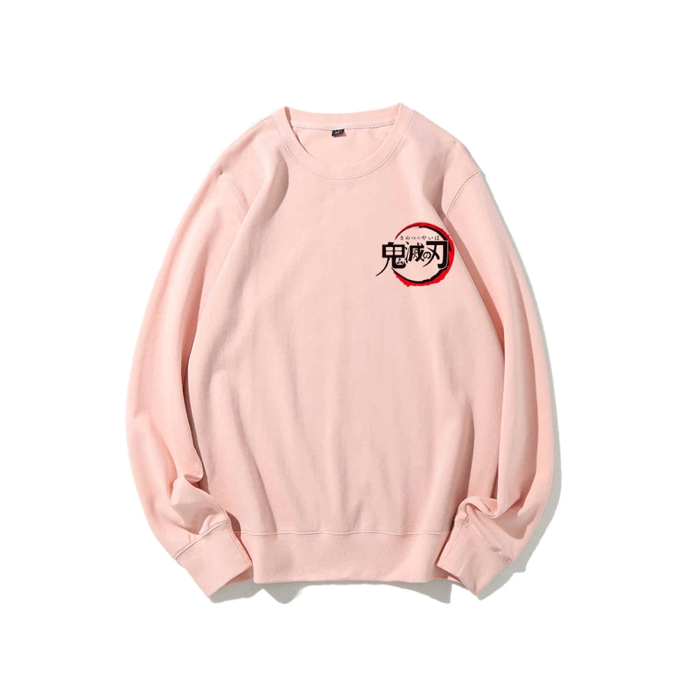 Casual Crewneck Sweatshirt Demon Slayer