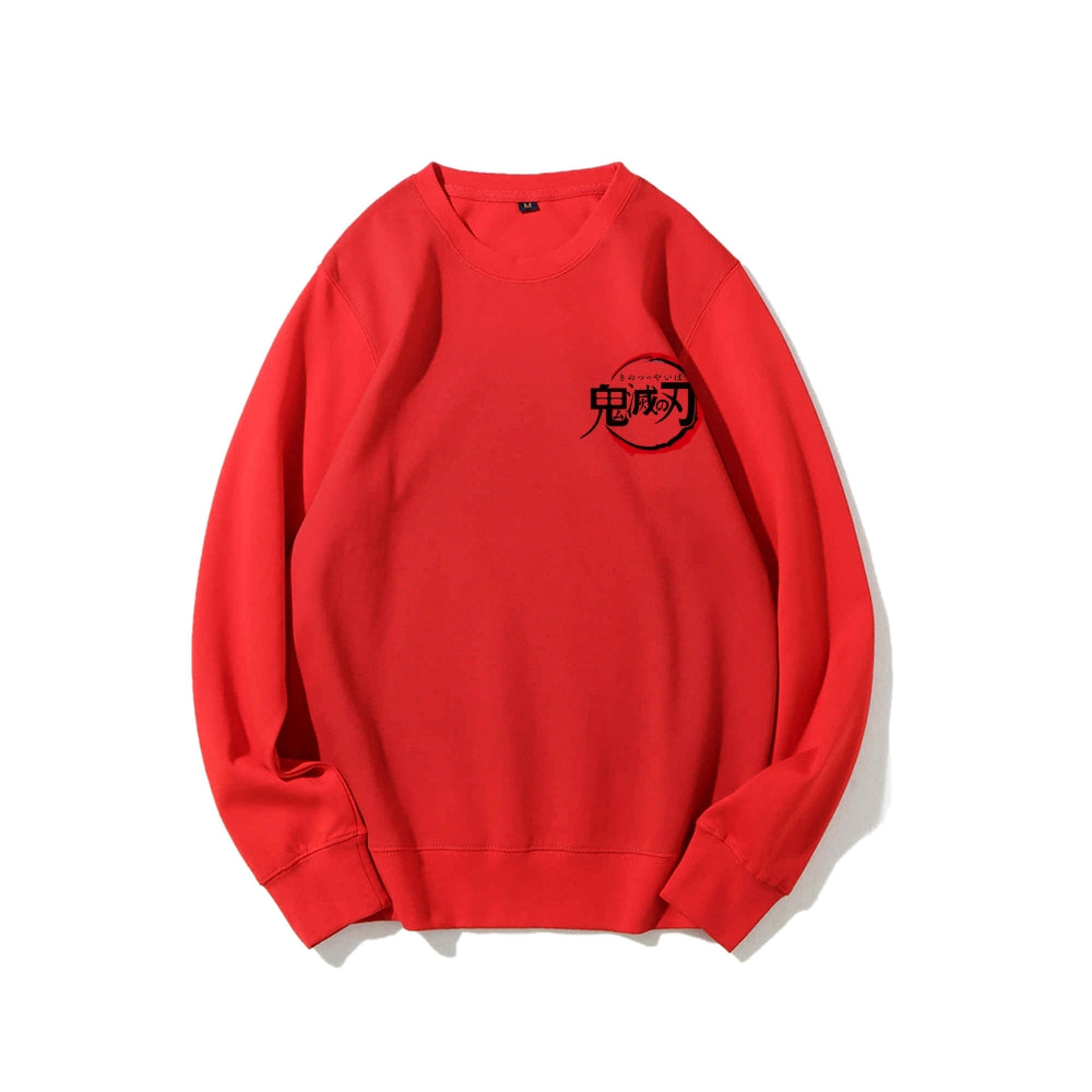 Casual Crewneck Sweatshirt Demon Slayer