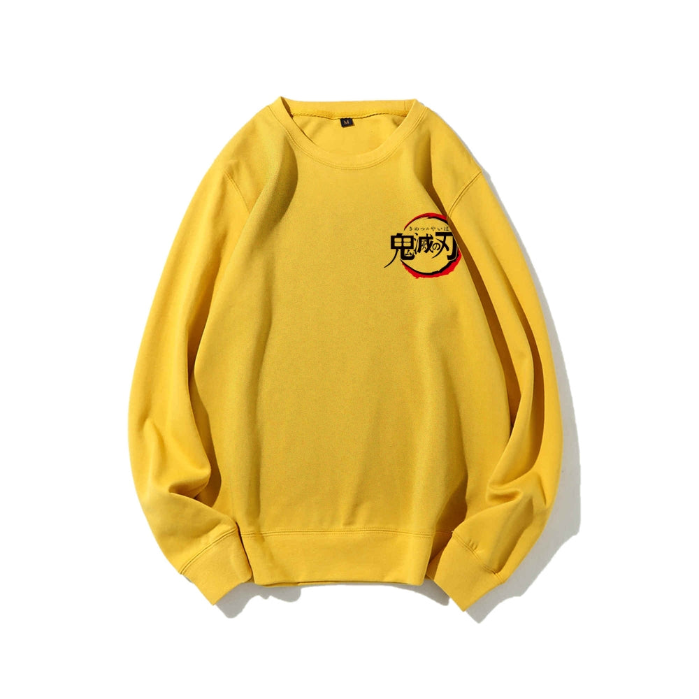 Casual Crewneck Sweatshirt Demon Slayer