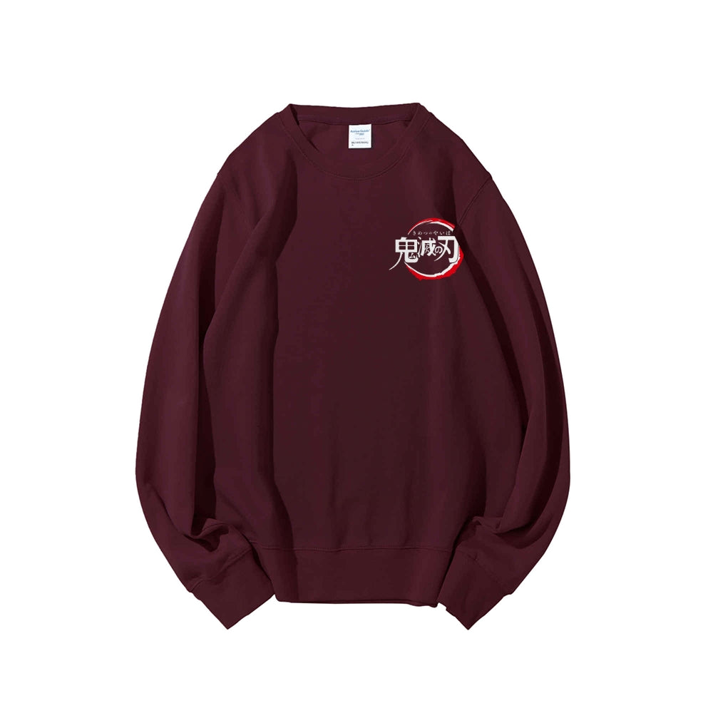 Casual Crewneck Sweatshirt Demon Slayer