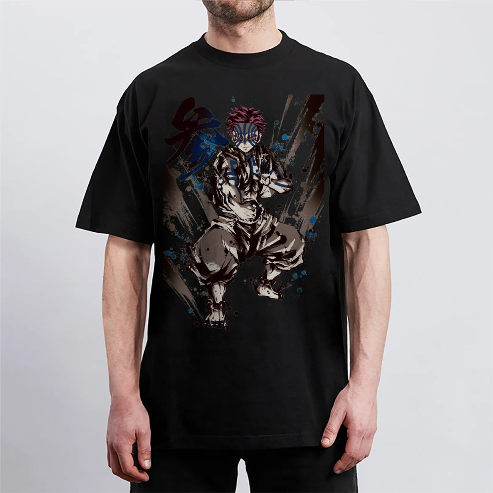 Demon Slayer: Kimetsu no Yaiba Cotton Unisex Crew Neck Anime T-Shirt